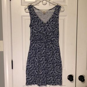 LOFT Blue Patterned Dress